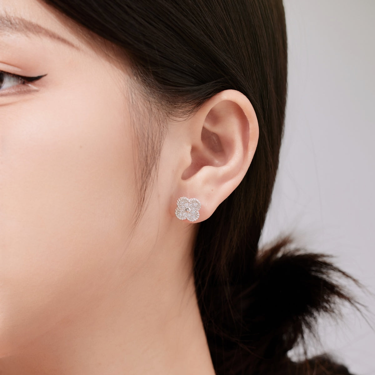 [Regalia jewelry]Four Leaf Clover Fashion Earrings