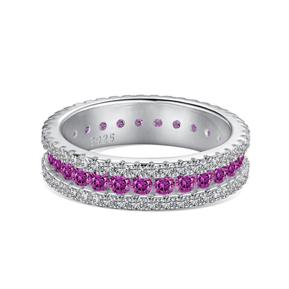 [Joyas Regalia] Anillo diario delicado y colorido con corte redondo