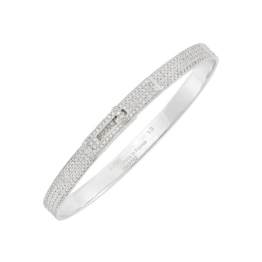[Joyas Regalia] PULSERA HM KELLY EN PLATA Y PAVÉ COMPLETO DE DIAMANTES