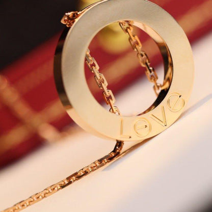 [Joyas Regalia] COLLAR AMOR AJUSTABLE ORO ROSA 