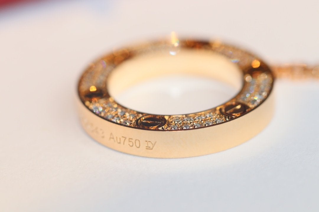 [Joyas Regalia] COLLAR AMOR AJUSTABLE ORO ROSA 