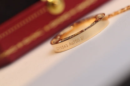 [Joyas Regalia] COLLAR AMOR AJUSTABLE ORO ROSA 