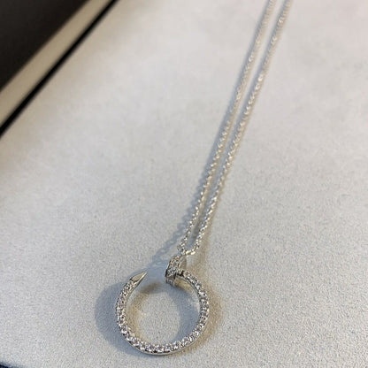 [Regalia jewelry]JUSTE NECKLACE SILVER DIAMONDS