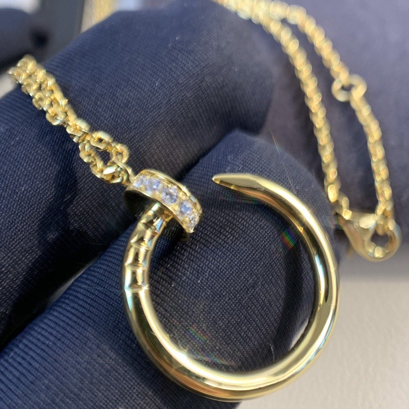 [Regalia jewelry]JUSTE NECKLACE GOLD DIAMONDS