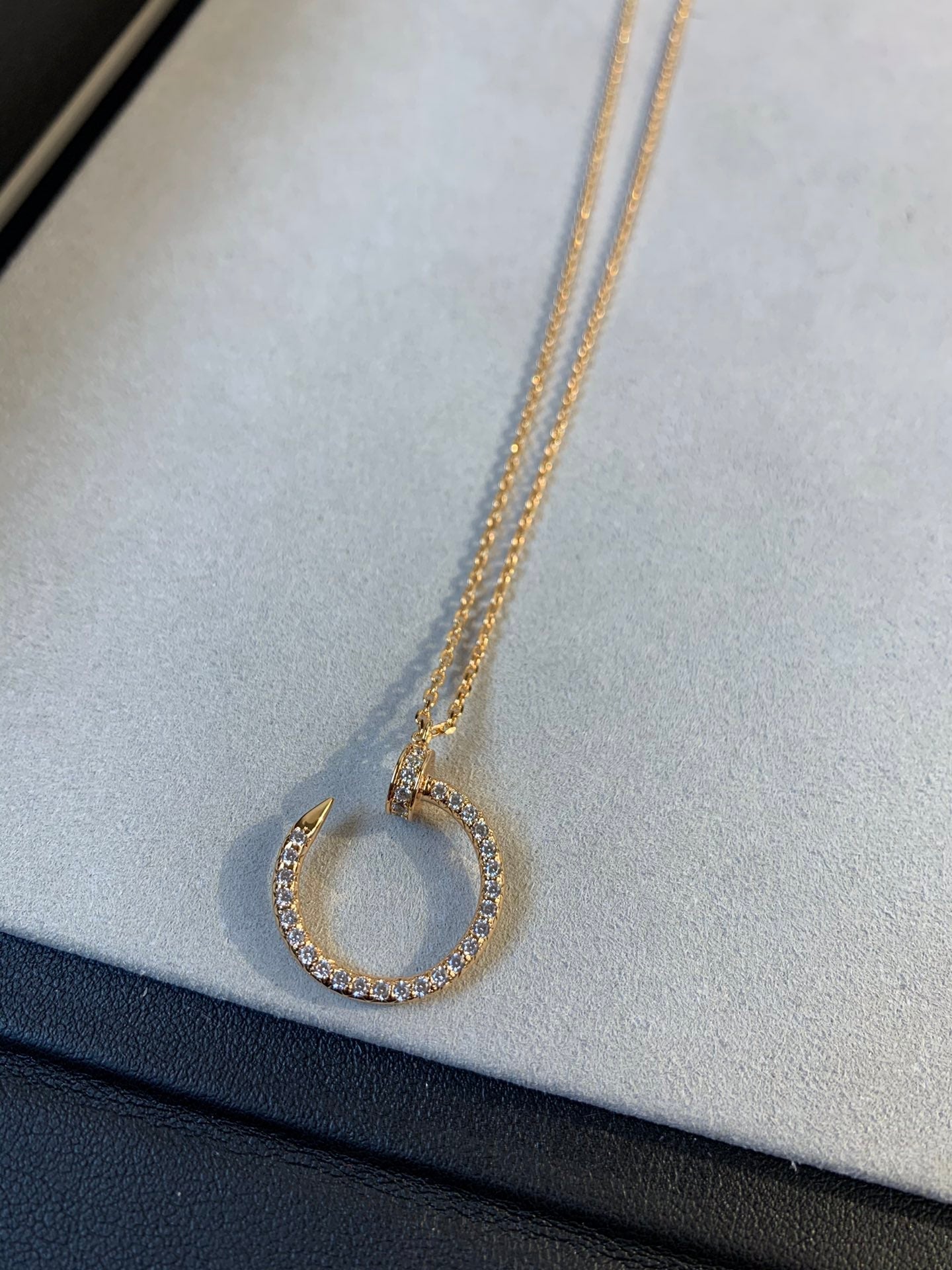 [Regalia jewelry]JUSTE NECKLACE PINK GOLD DIAMONDS