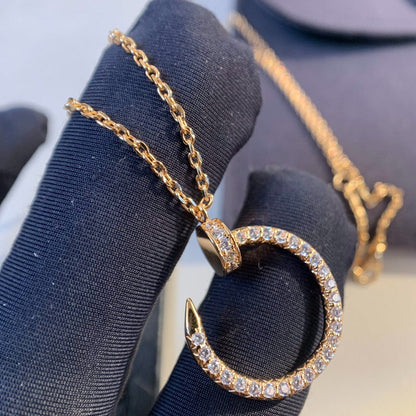 [Regalia jewelry]JUSTE NECKLACE PINK GOLD DIAMONDS