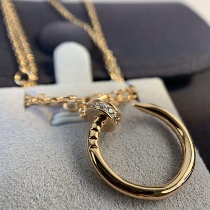 [Regalia jewelry]JUSTE NECKLACE PINK GOLD DIAMONDS