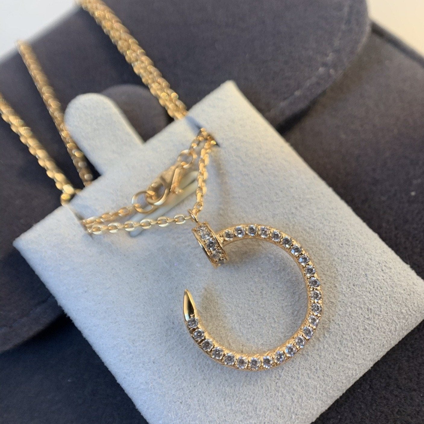 [Regalia jewelry]JUSTE NECKLACE PINK GOLD DIAMONDS