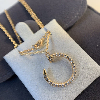 [Regalia jewelry]JUSTE NECKLACE PINK GOLD DIAMONDS
