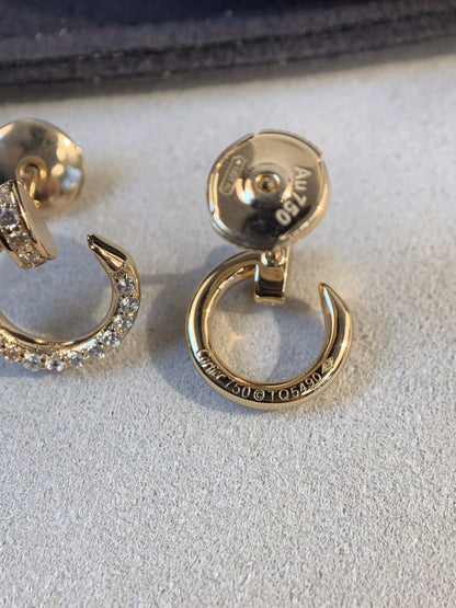 [Joyas Regalia] PENDIENTES JUSTE ORO DIAMANTES 