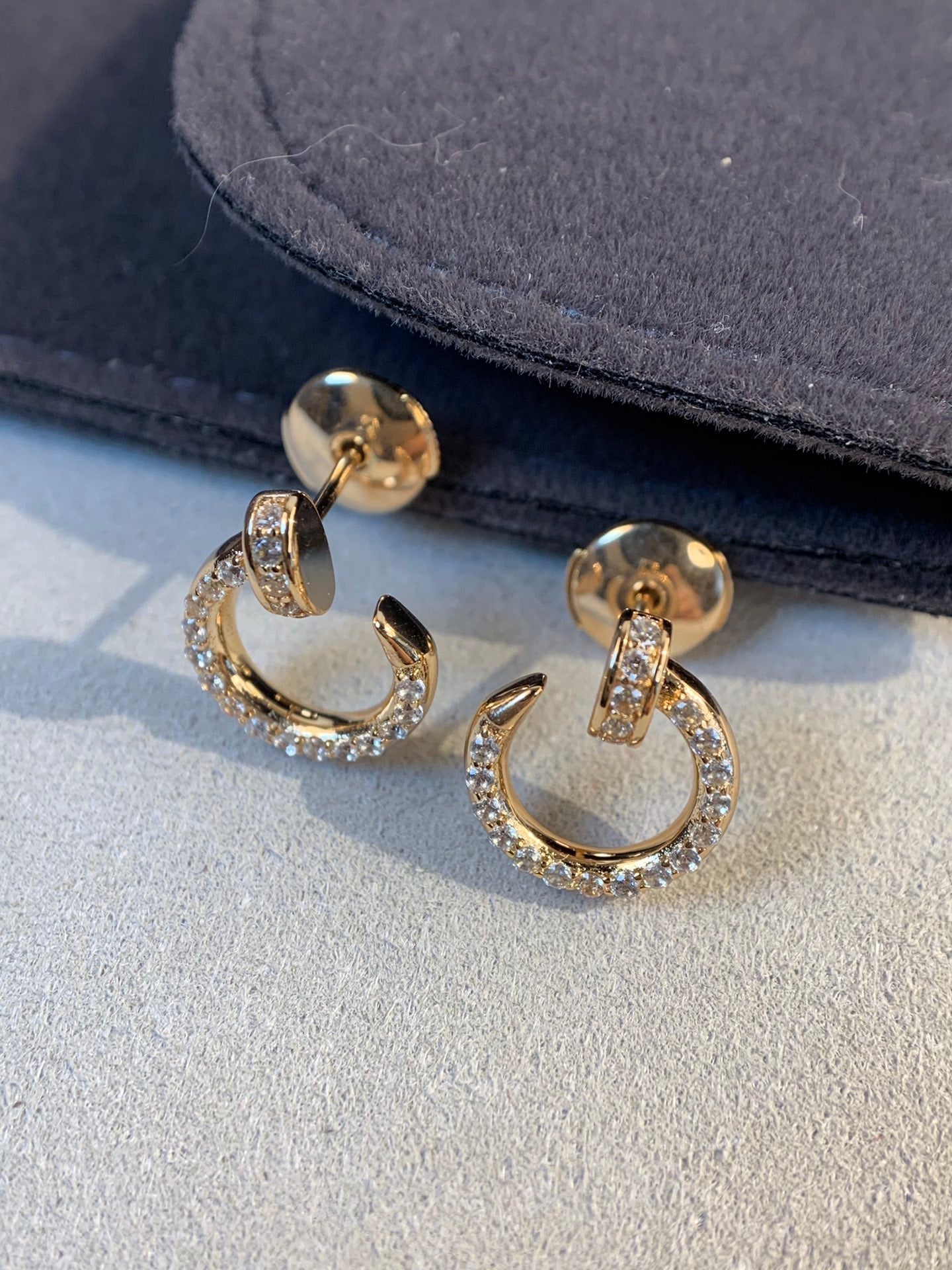 [Joyas Regalia] PENDIENTES JUSTE ORO DIAMANTES 