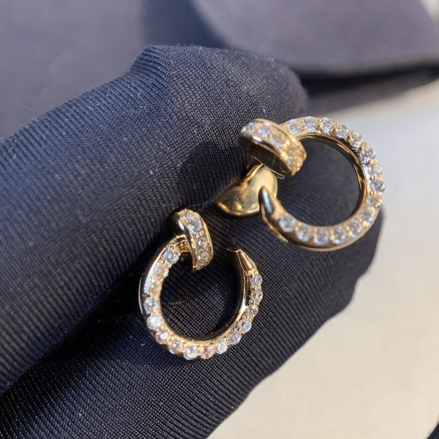 [Joyas Regalia] PENDIENTES JUSTE ORO DIAMANTES 