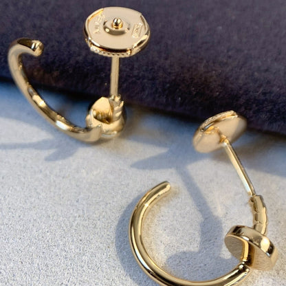 [Joyas Regalia]PENDIENTES JUSTE ORO ROSA 