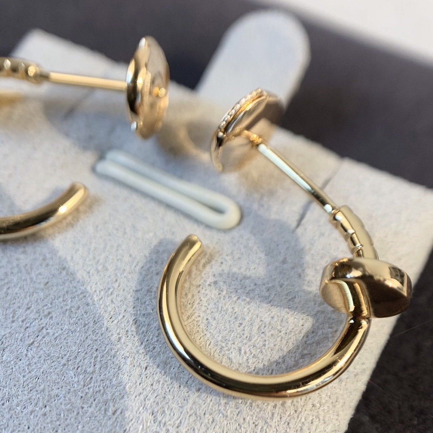 [Joyas Regalia]PENDIENTES JUSTE ORO ROSA 