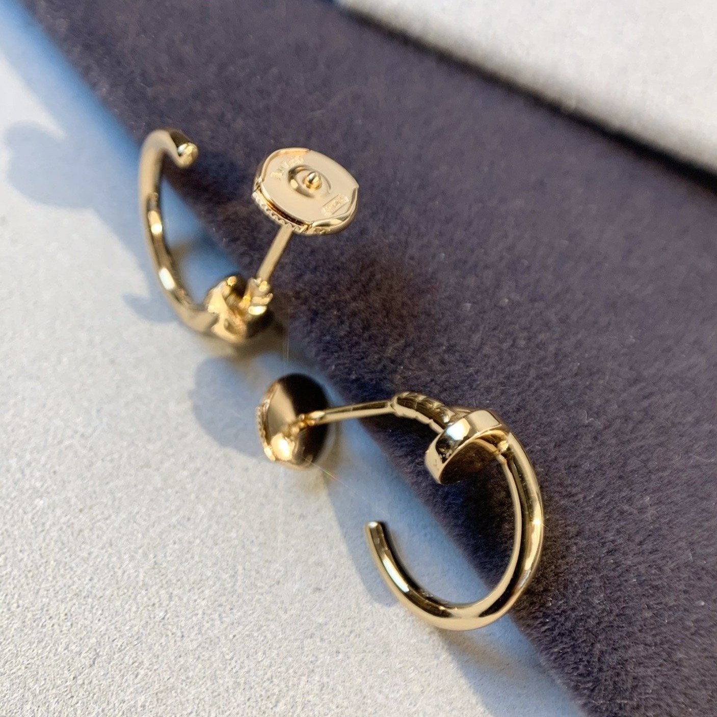 [Joyas Regalia]PENDIENTES JUSTE ORO ROSA 