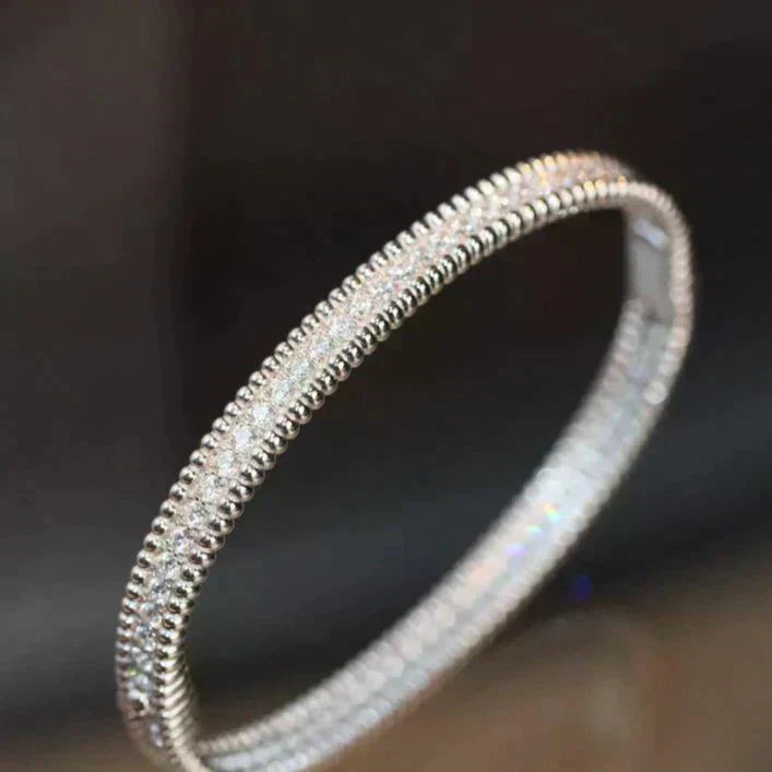 [Joyas Regalia]Pulsera de diamantes perlé de una hilera 