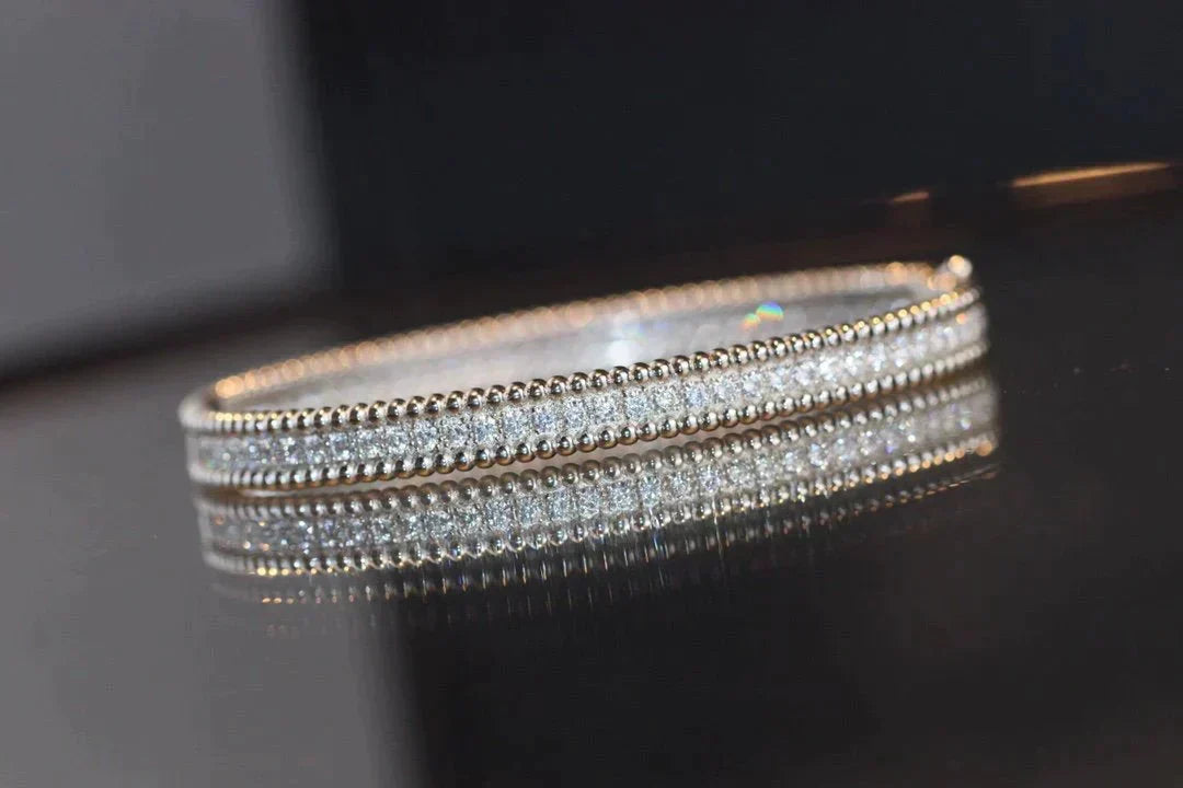 [Joyas Regalia]Pulsera de diamantes perlé de una hilera 