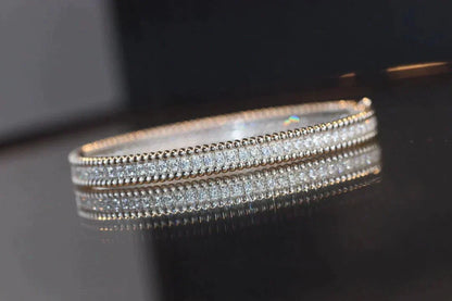 [Joyas Regalia]Pulsera de diamantes perlé de una hilera 