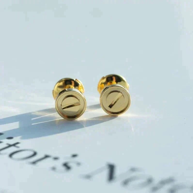[Bijoux Regalia] BOUCLES D'OREILLES LOVE OR 10MM