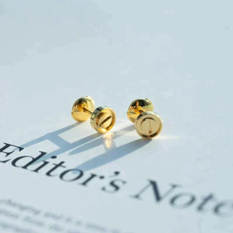 [Bijoux Regalia] BOUCLES D'OREILLES LOVE OR 10MM