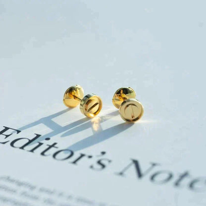 [Bijoux Regalia] BOUCLES D'OREILLES LOVE OR 10MM