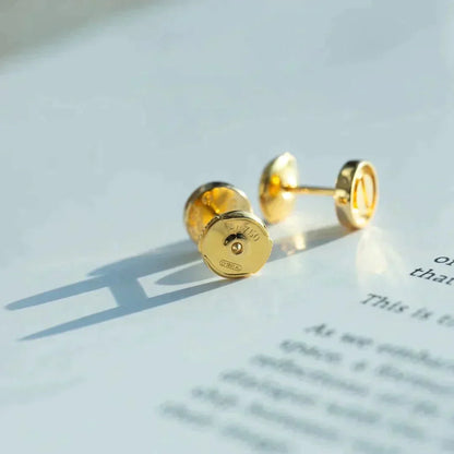 [Bijoux Regalia] BOUCLES D'OREILLES LOVE OR 10MM