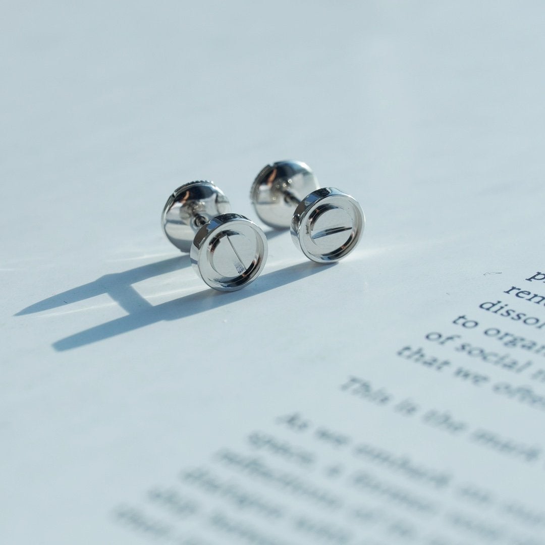 [Regalia jewelry]LOVE EARRINGS SILVER 10MM