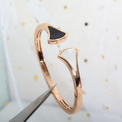 [Joyas Regalia]PULSE DE ENSUEÑO ABIERTO ORO ROSA MOP