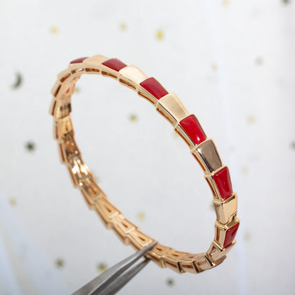 [Joyas Regalia]PULSE SERPENTI ORO ROSA RUBELITA