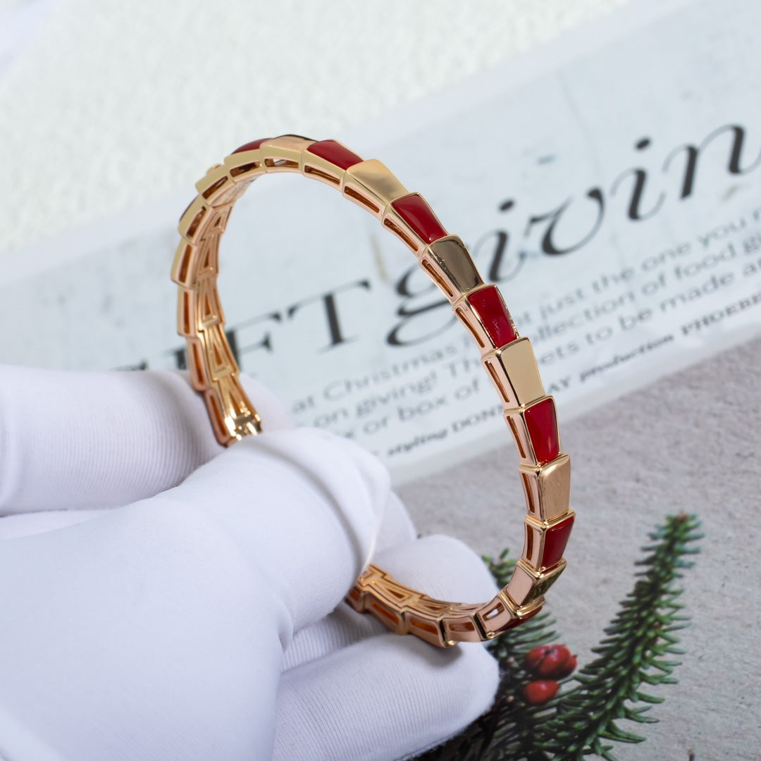 [Joyas Regalia]PULSE SERPENTI ORO ROSA RUBELITA