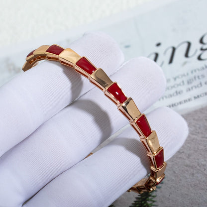 [Joyas Regalia]PULSE SERPENTI ORO ROSA RUBELITA