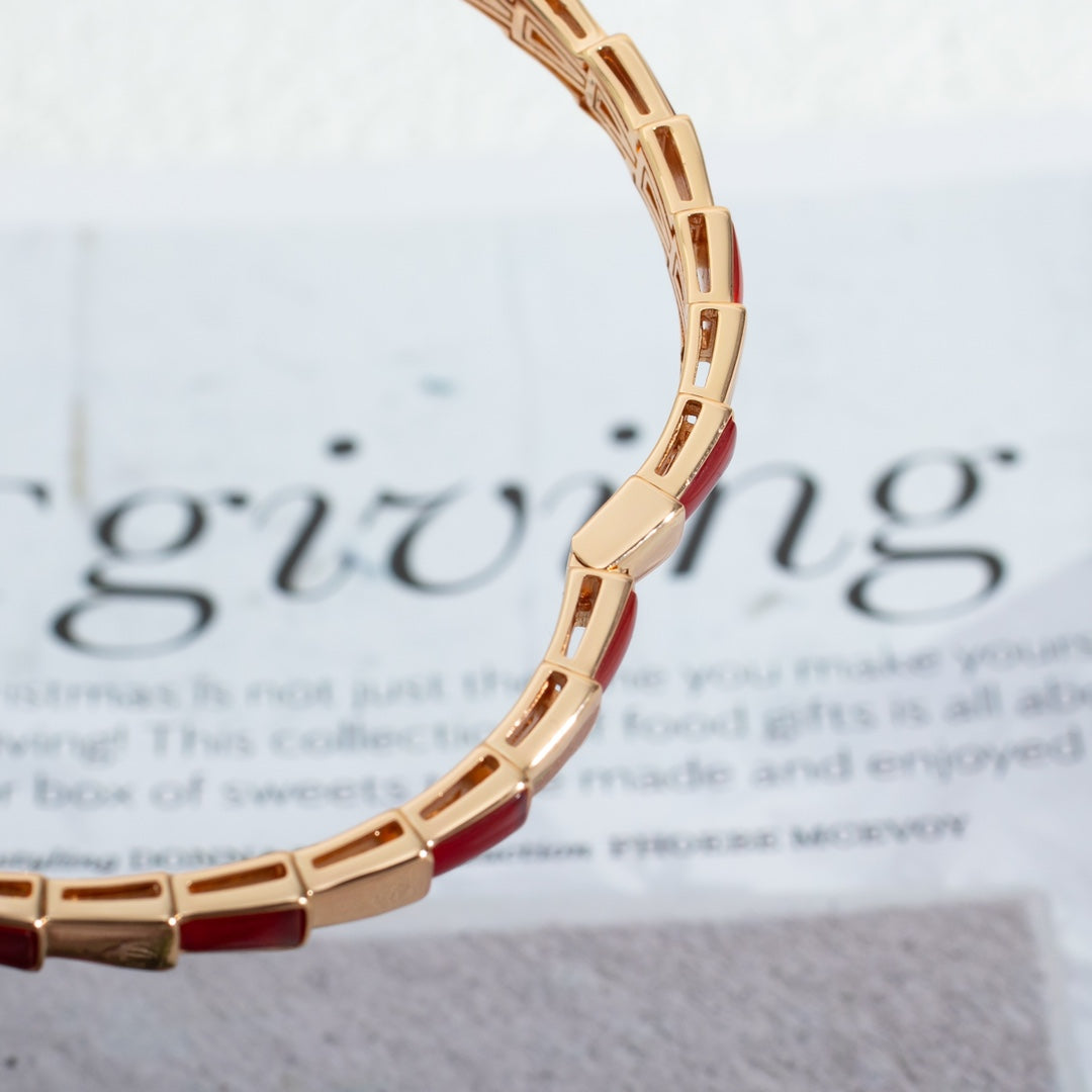[Joyas Regalia]PULSE SERPENTI ORO ROSA RUBELITA