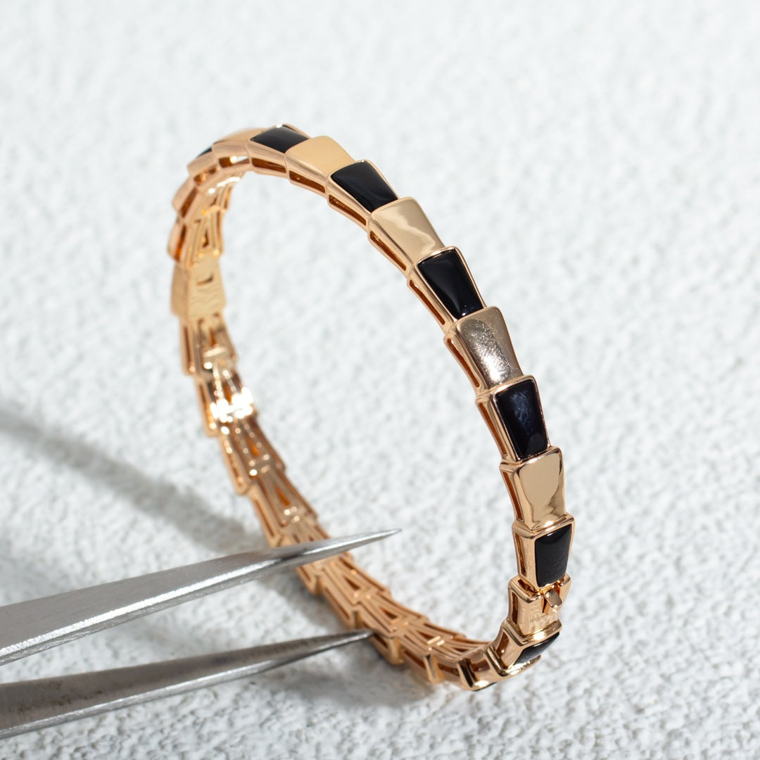 [Regalia jewelry]SERPENTI BRACELET PINK GOLD ONYX