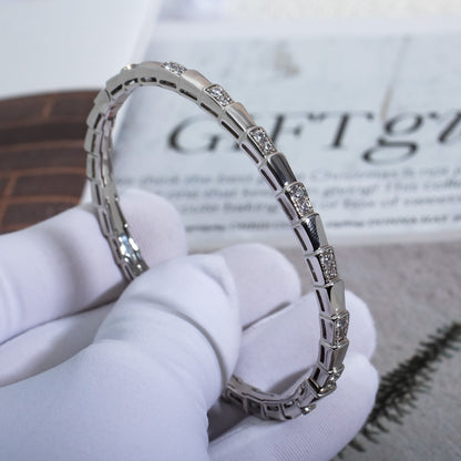 [Joyas Regalia]Pulsera Serpenti Plata Diamante