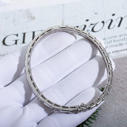 [Joyas Regalia]Pulsera Serpenti Plata Diamante