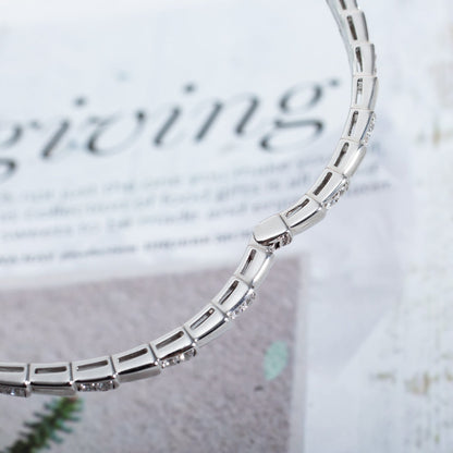 [Joyas Regalia]Pulsera Serpenti Plata Diamante