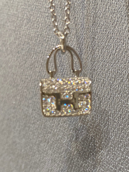 [Joyas Regalia] COLLAR CON PEDANTE DE DIAMANTES CONSTANCE 