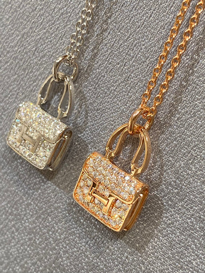 [Joyas Regalia] COLLAR CON PEDANTE DE DIAMANTES CONSTANCE 