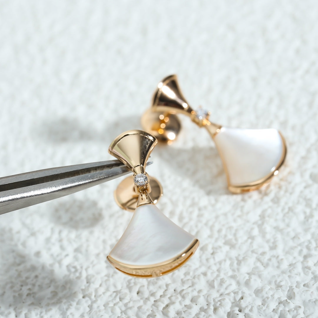 [Regalia jewelry]DREAM MOP PINK GOLD EARRINGS