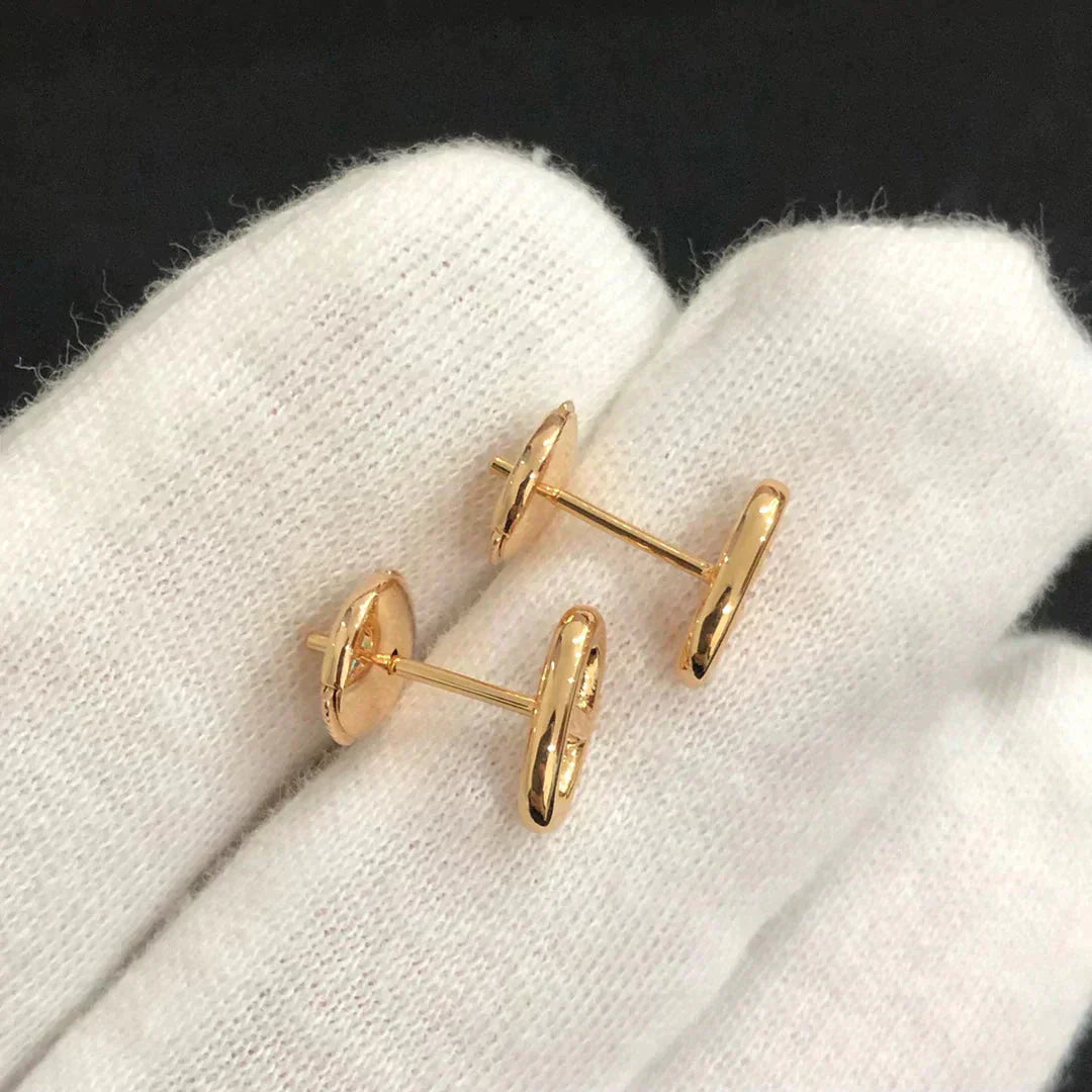 [Joyas Regalia]PENDIENTES PEQUEÑOS DE CADENA ORO Y PLATA