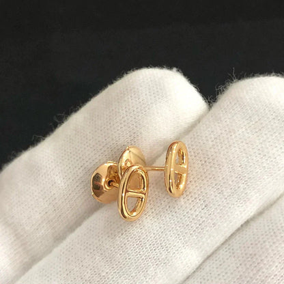 [Joyas Regalia]PENDIENTES PEQUEÑOS DE CADENA ORO Y PLATA