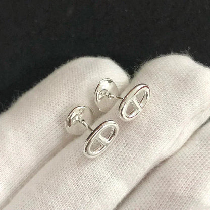 [Joyas Regalia]PENDIENTES PEQUEÑOS DE CADENA ORO Y PLATA