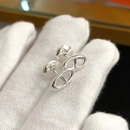 [Joyas Regalia]PENDIENTES PEQUEÑOS DE CADENA ORO Y PLATA