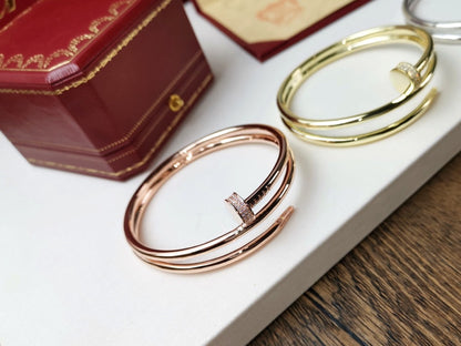 [Regalia jewelry]JUSTE BRACELET 3.5MM DOUBLE ROW DIAMOND