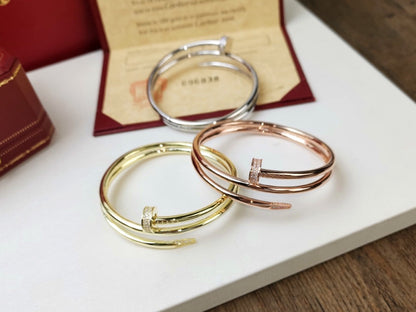 [Regalia jewelry]JUSTE BRACELET 3.5MM DOUBLE ROW DIAMOND