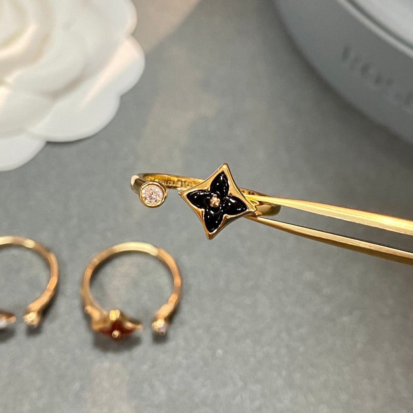 [Bijoux Regalia] BAGUE OUVERTE STAR 1 DIAMANT