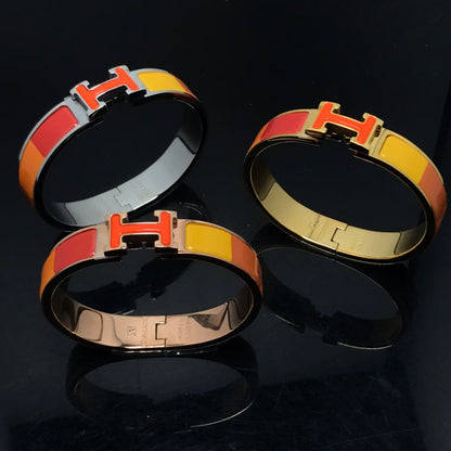 [Joyas Regalia] PULSERA H CERÁMICA ARCOÍRIS NARANJA