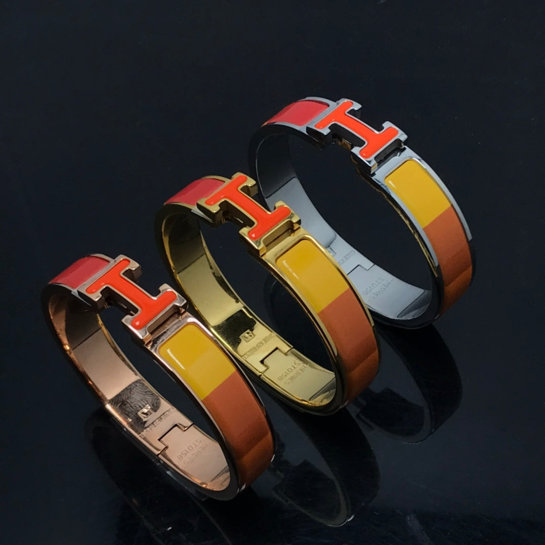 [Joyas Regalia] PULSERA H CERÁMICA ARCOÍRIS NARANJA