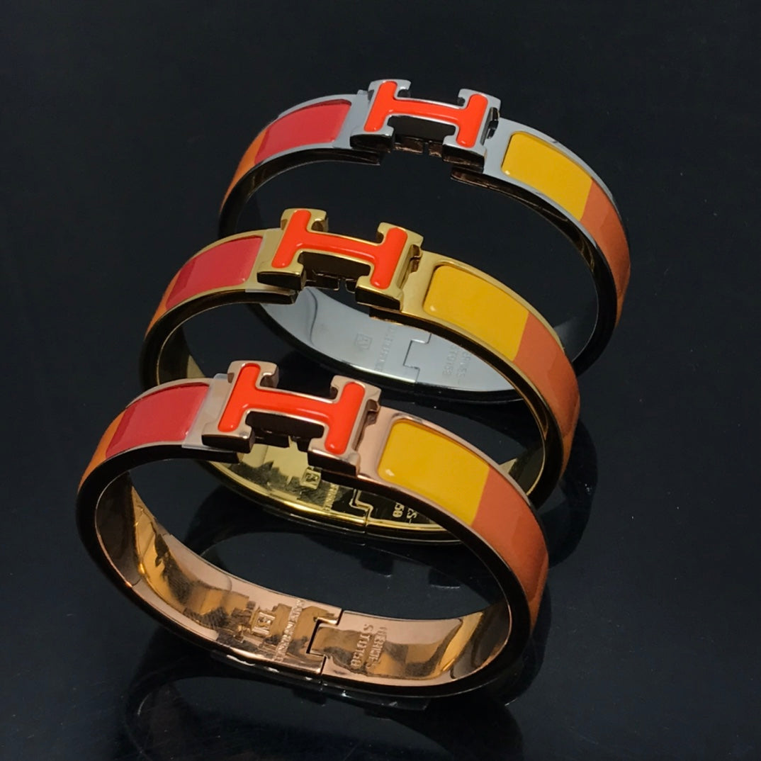[Joyas Regalia] PULSERA H CERÁMICA ARCOÍRIS NARANJA