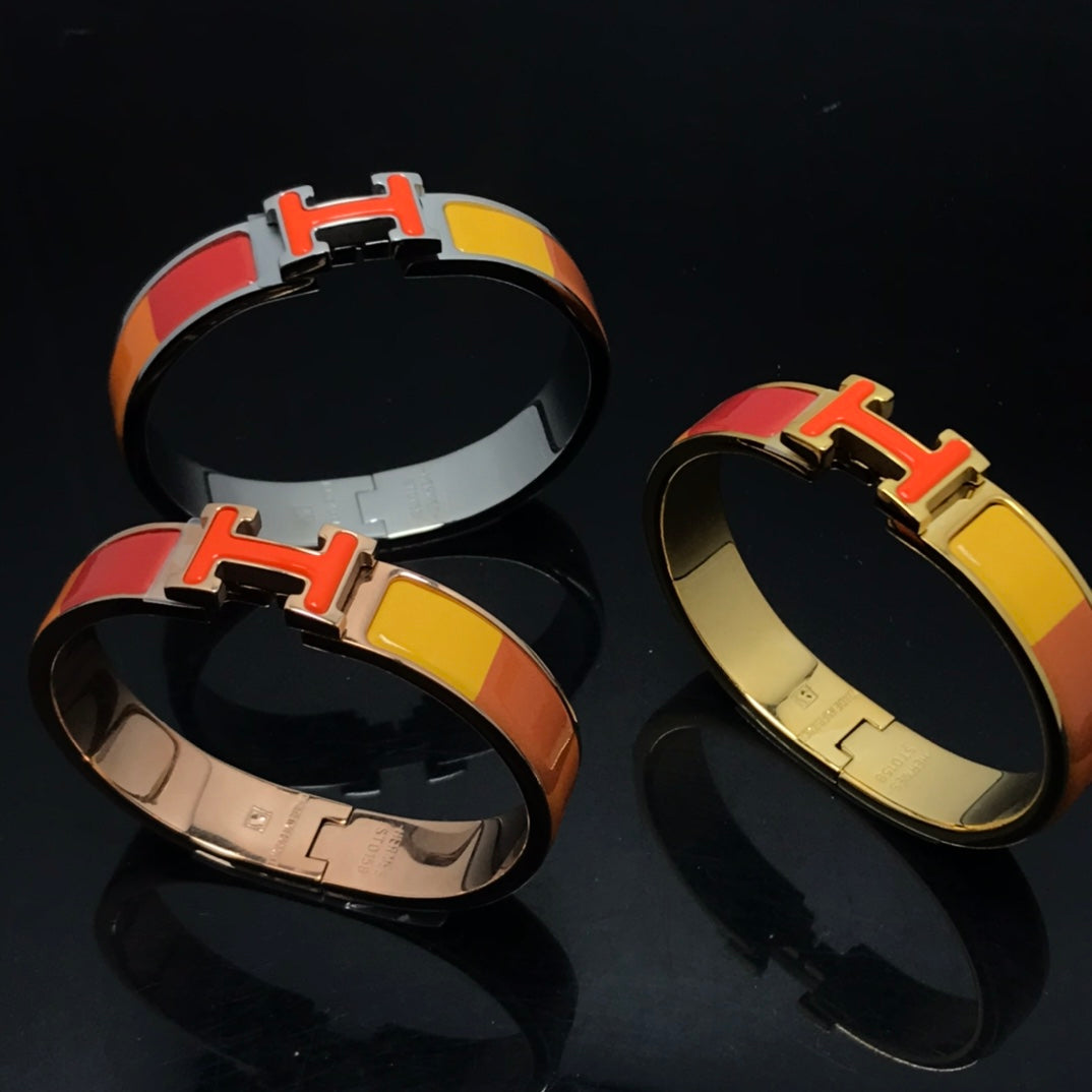[Joyas Regalia] PULSERA H CERÁMICA ARCOÍRIS NARANJA